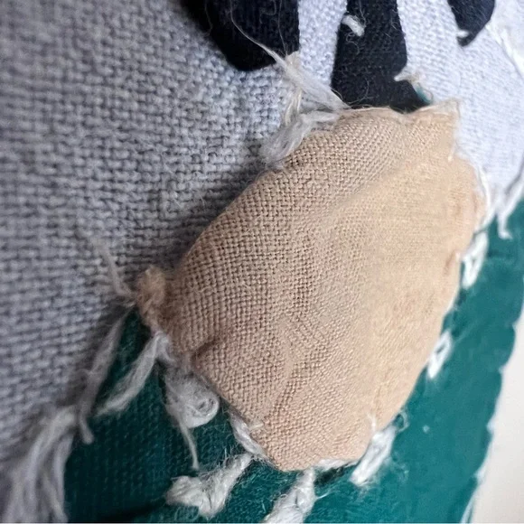 Passports Of Pier 1 Imports Vintage Chambray Button Up Animal Appliqués Size S - Picture 8 of 15